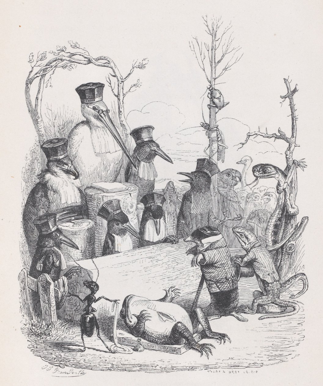 Jo lenger vi går, desto mindre trenger vi inn i det grufulle mysteriet som den uheldige..., ca. 1837-47. av Andrew Best Leloir