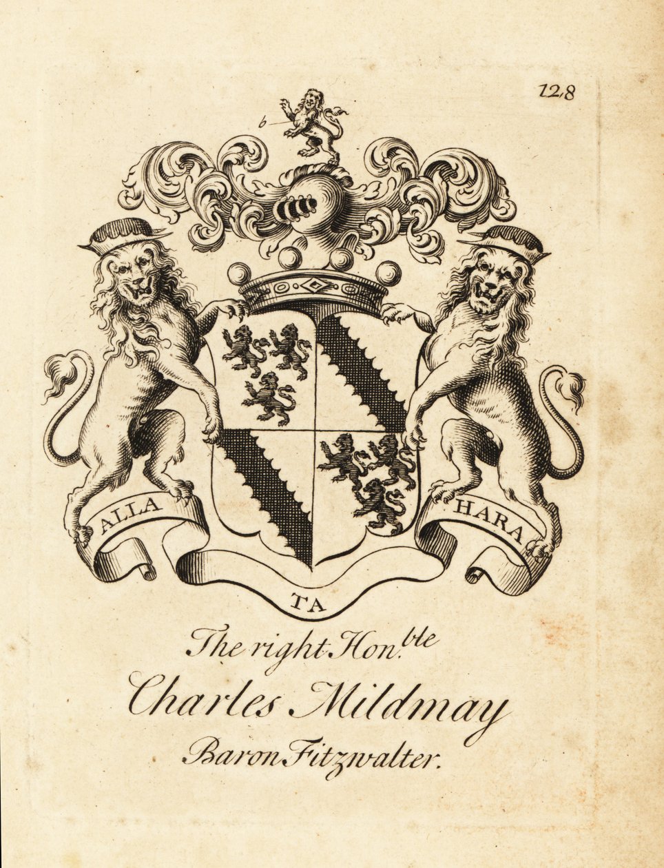 Våpenskjold til høyre ærede Charles Mildmay av Andrew Johnston