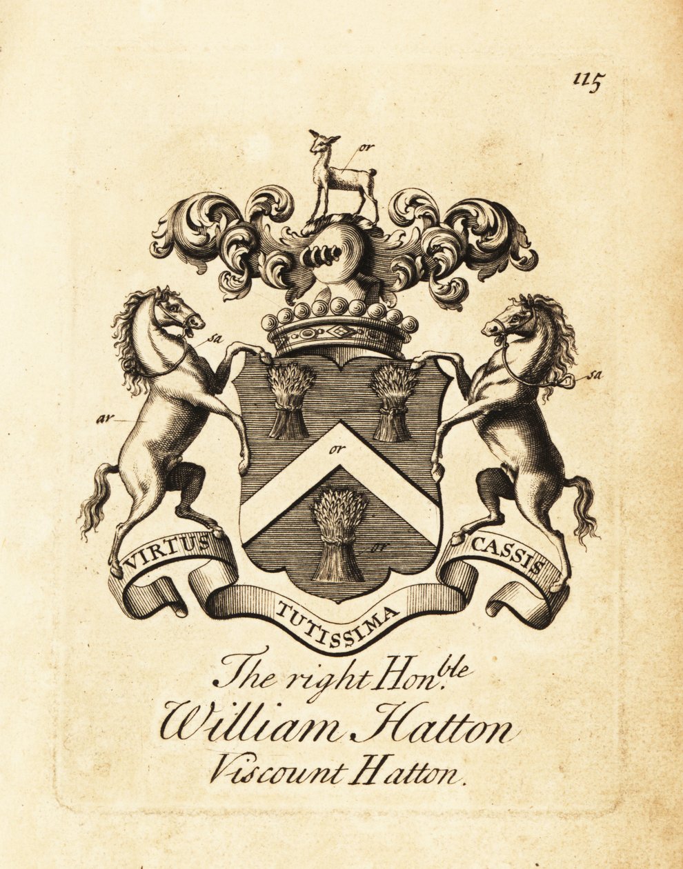 Våpenskjold til høyre ærede William Hatton av Andrew Johnston