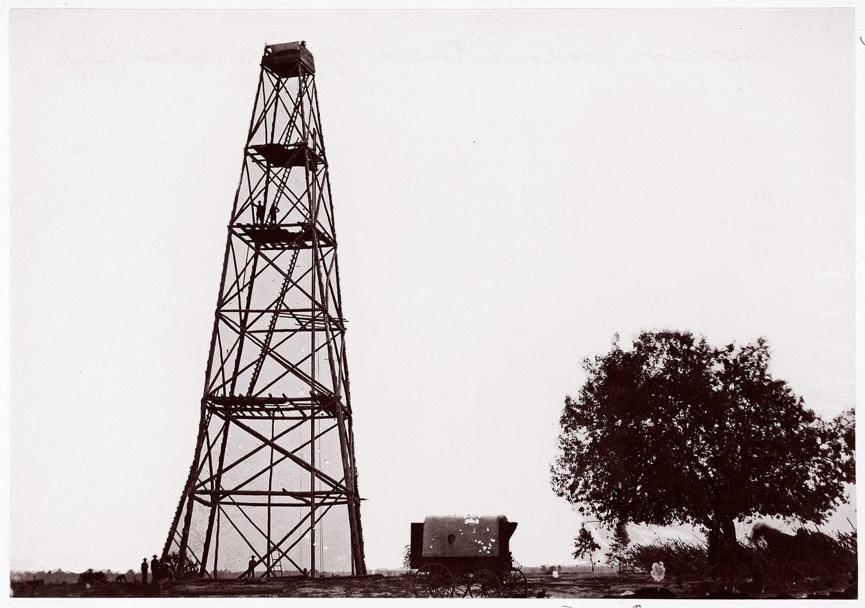 Butler's Lookout Tower, overfor Dutch Gap av Andrew Joseph Russell