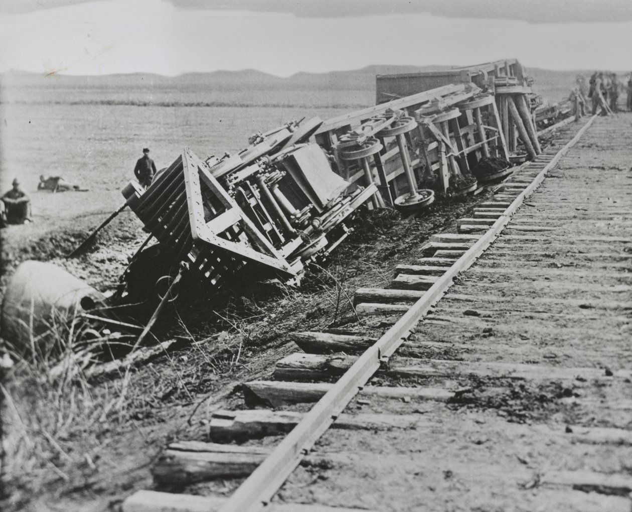 Avsporet tog, Manassas, Virginia av Andrew Joseph Russell