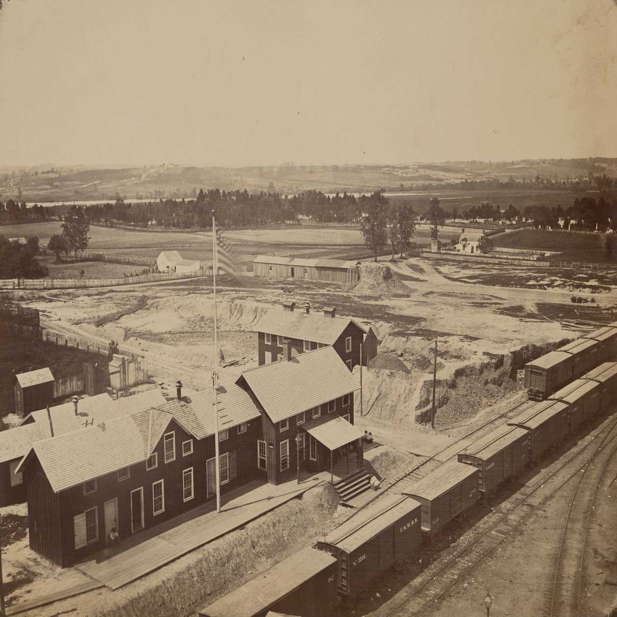 Jernbaneområde, Alexandria, Virginia av Andrew Joseph Russell