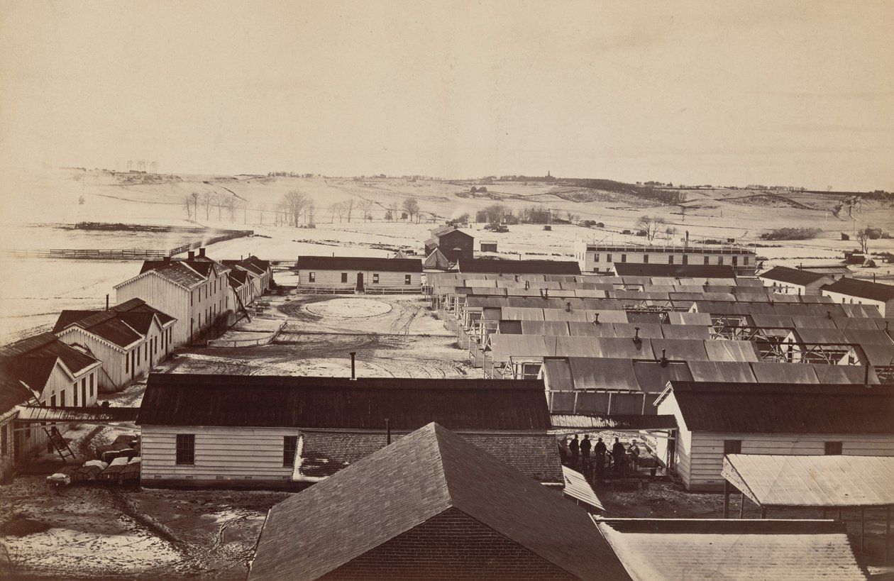 Sickel Hospital, utsikt mot Fairfax Seminary, Alexandria, Virginia av Andrew Joseph Russell