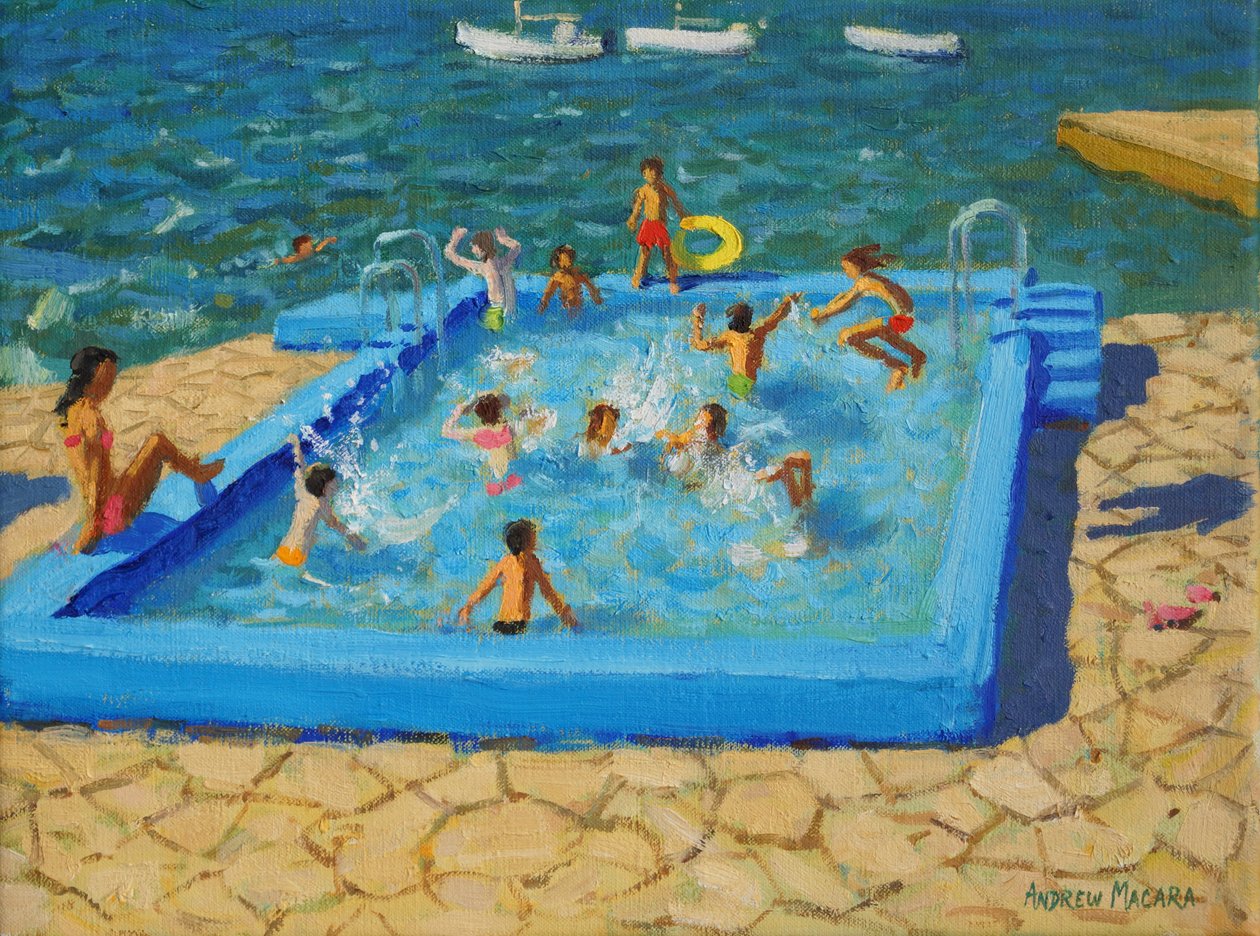 Blue pool, Vrsar, Kroatia, 2017, av Andrew Macara