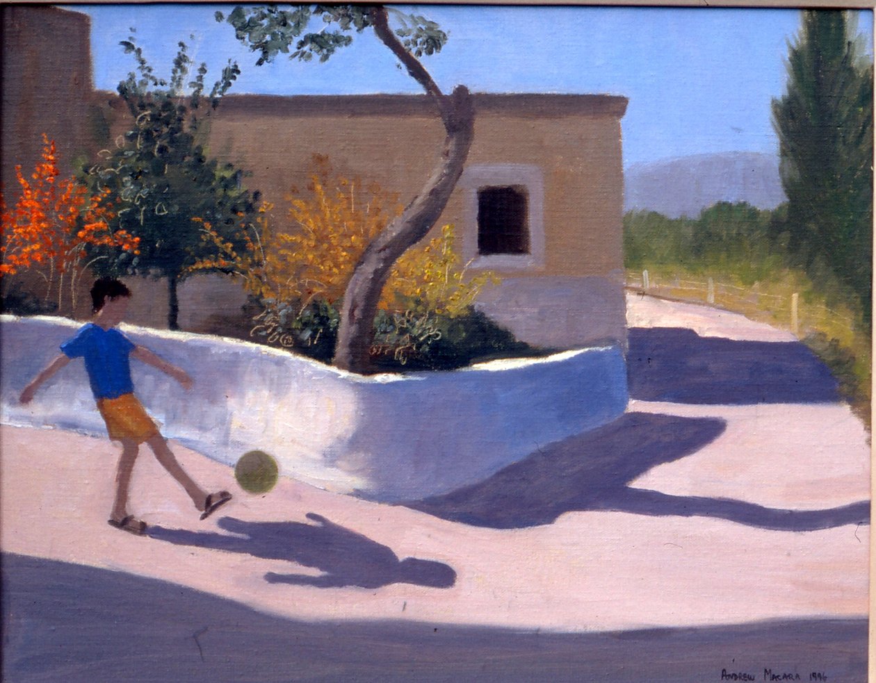 Gutt med fotball, Hellas av Andrew Macara