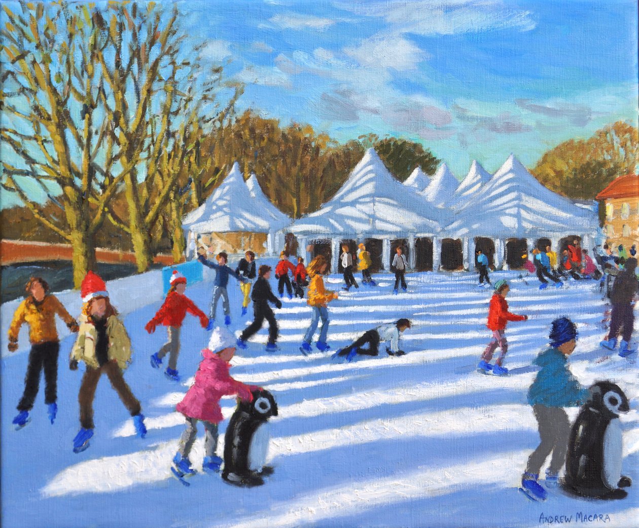 Lys morgen,Hampton Court Palace Ice Rink, London, 2018, av Andrew Macara