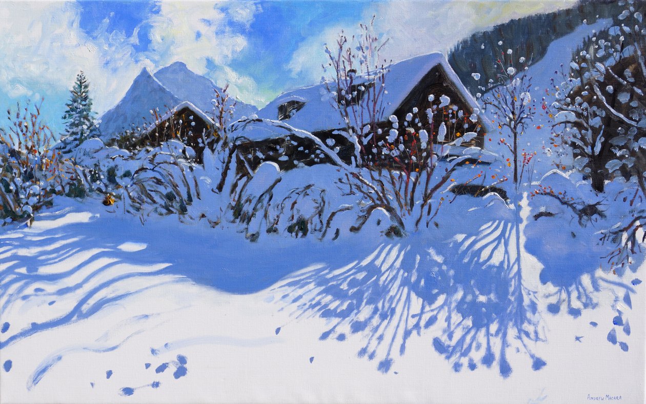 Nysnø, Morzine Village, 2015, av Andrew Macara