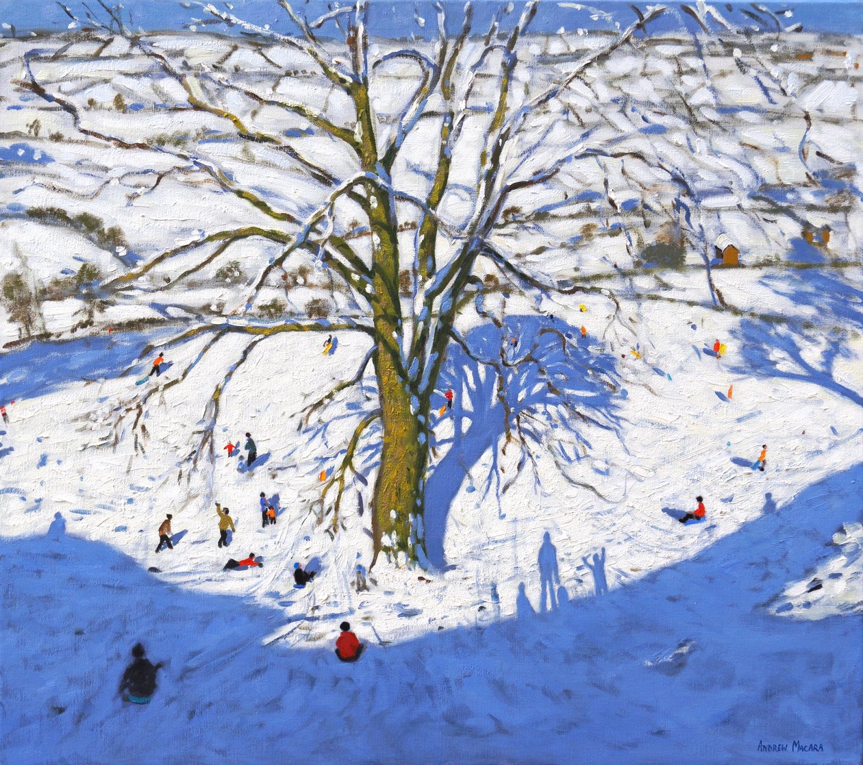 Hillside, Elton, nær Rowsley, Chatsworth, Derbyshire. (Omarbeidet) 2017 av Andrew Macara