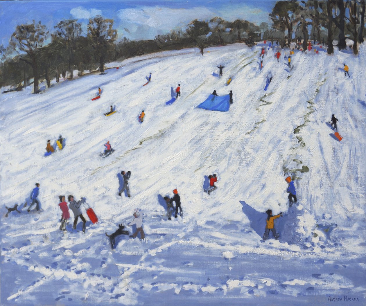 Stor snømann, Chatsworth, 2012, av Andrew Macara