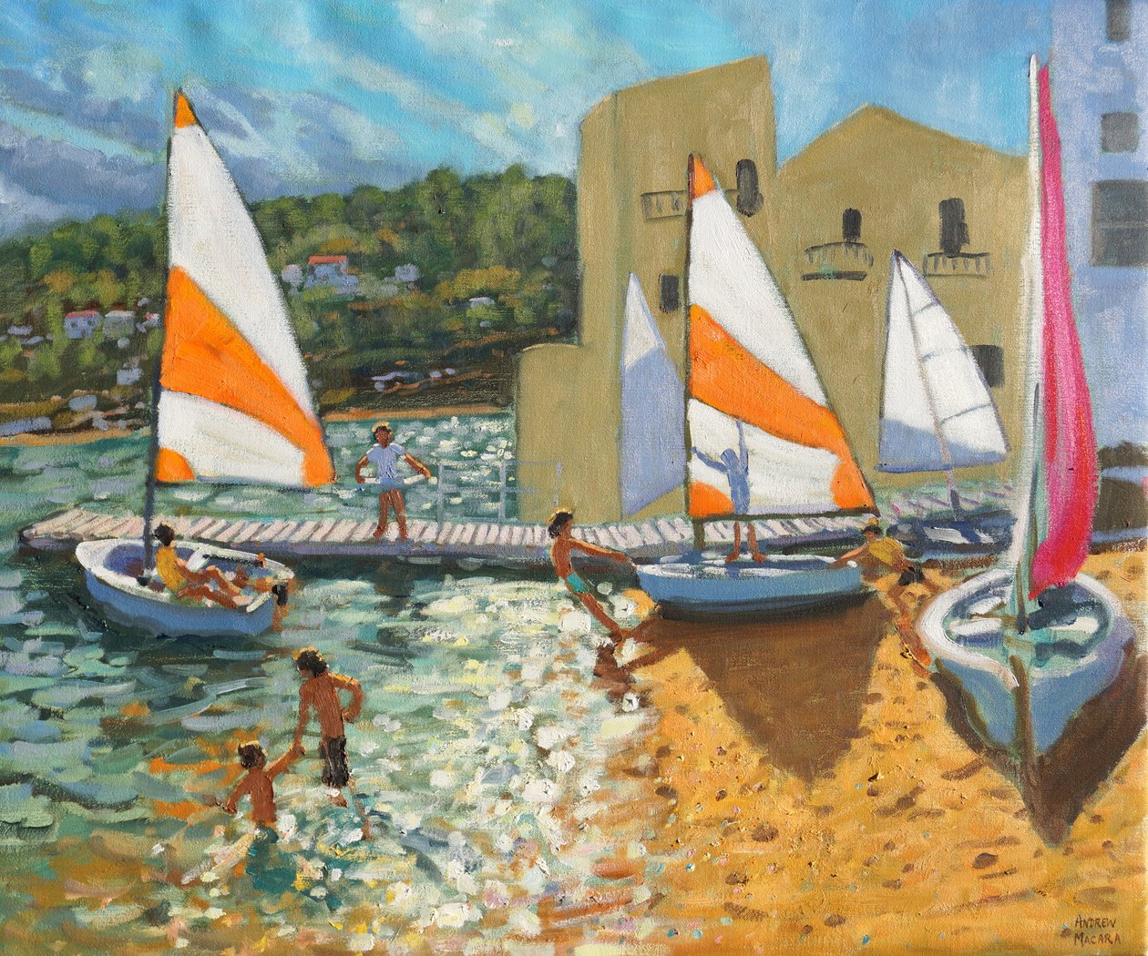 Utsettingsbåter, Calella de Palafrugell, Spania, av Andrew Macara
