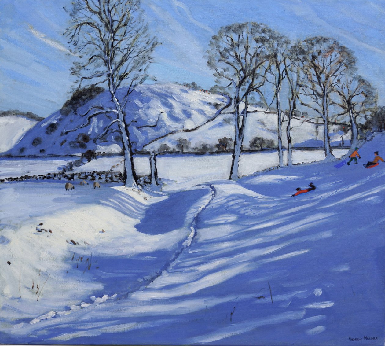 Sledging, Derbyshire Peak District, 2012 av Andrew Macara