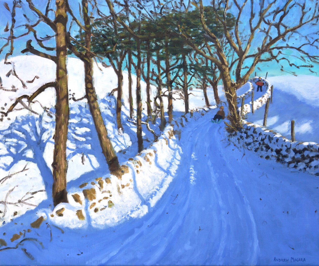 Aking i Derbyshire Peak District, 2023 (olje på lerret) av Andrew Macara