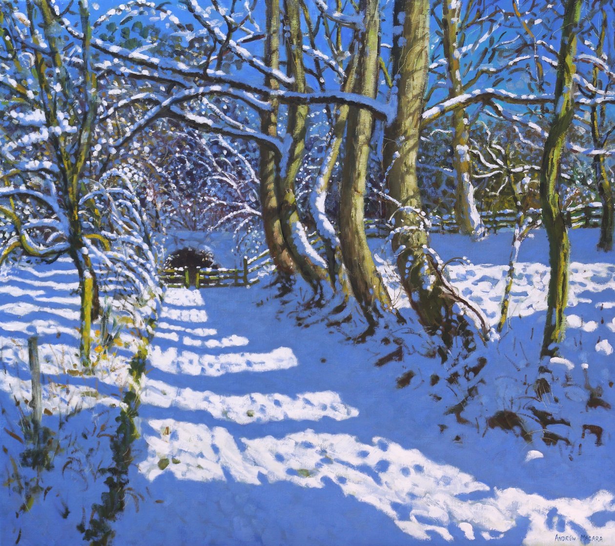 Tunnelen, Calke Abbey, Ticknall, Derby, 2021 (olje på lerret) av Andrew Macara