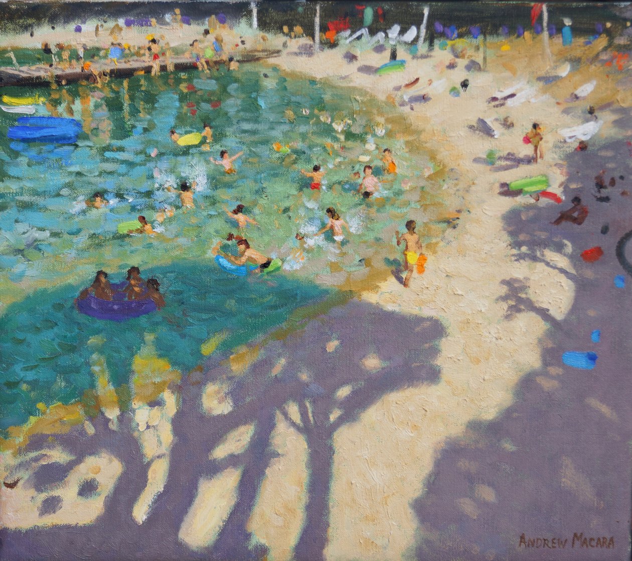 Treskygger, på stranden, nær Rovinj 2016 (2016) av Andrew Macara
