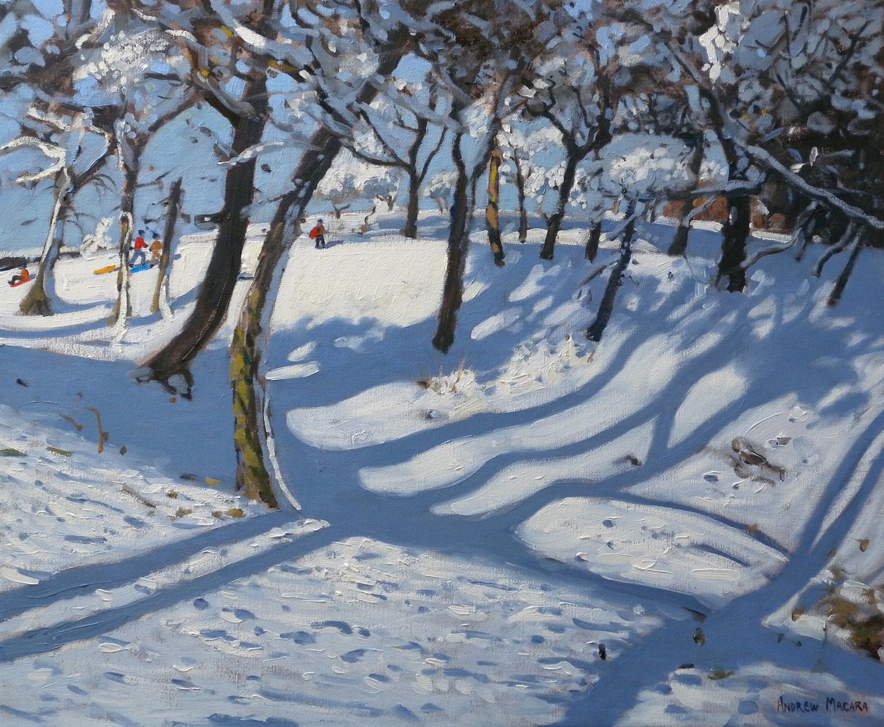 Winter, Ladmanlow, 2010 (olje på lerret) av Andrew Macara