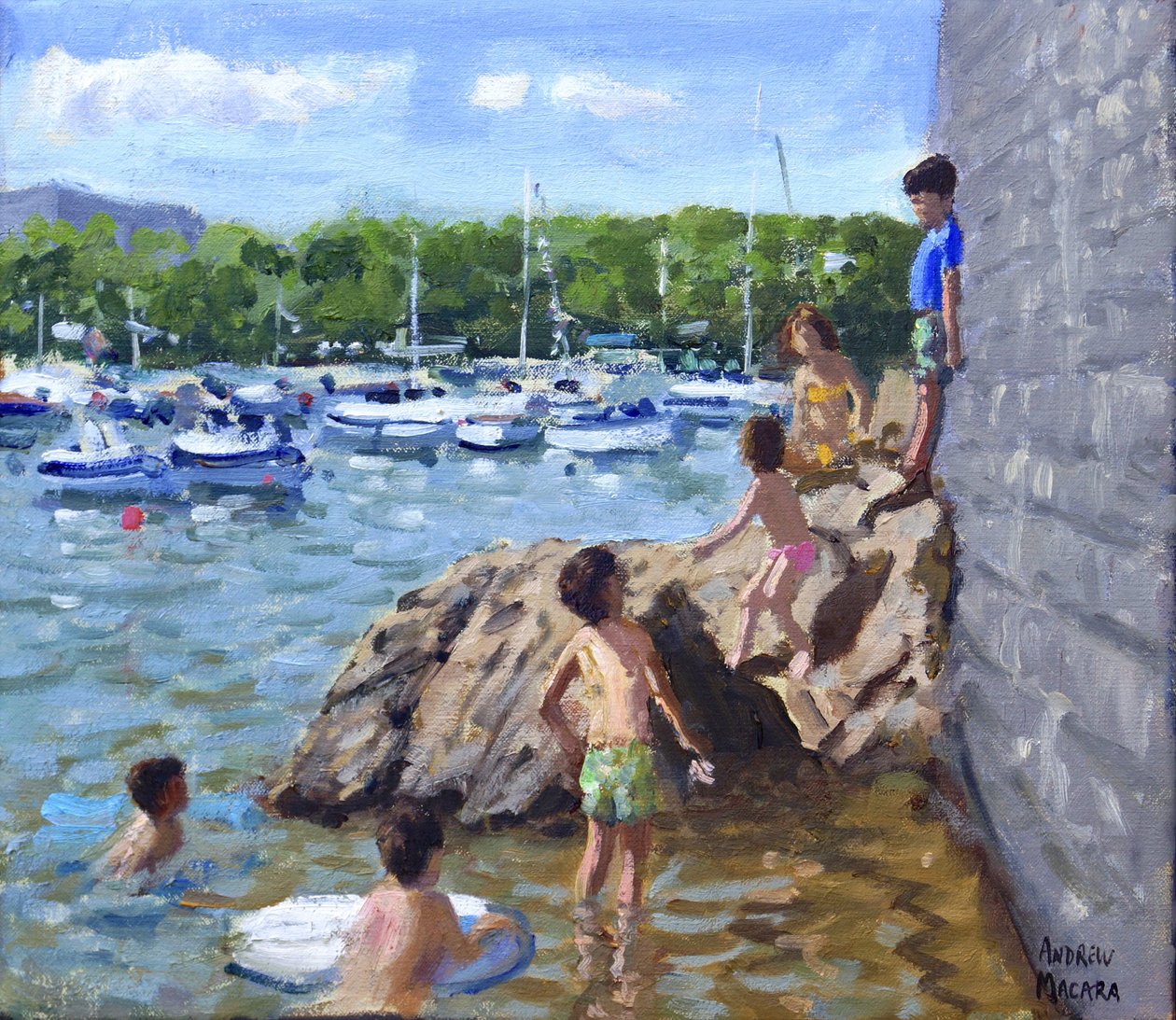 klatrefjell, Tenby Harbour, 2016, av Andrew Macara