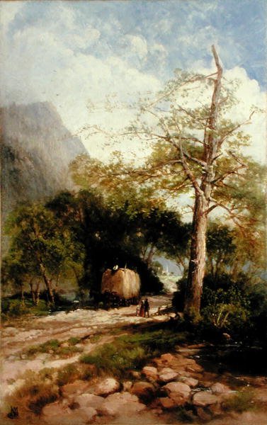 Sommer i Lehigh Valley, Pennsylvania (olje på lerret) av Andrew Melrose