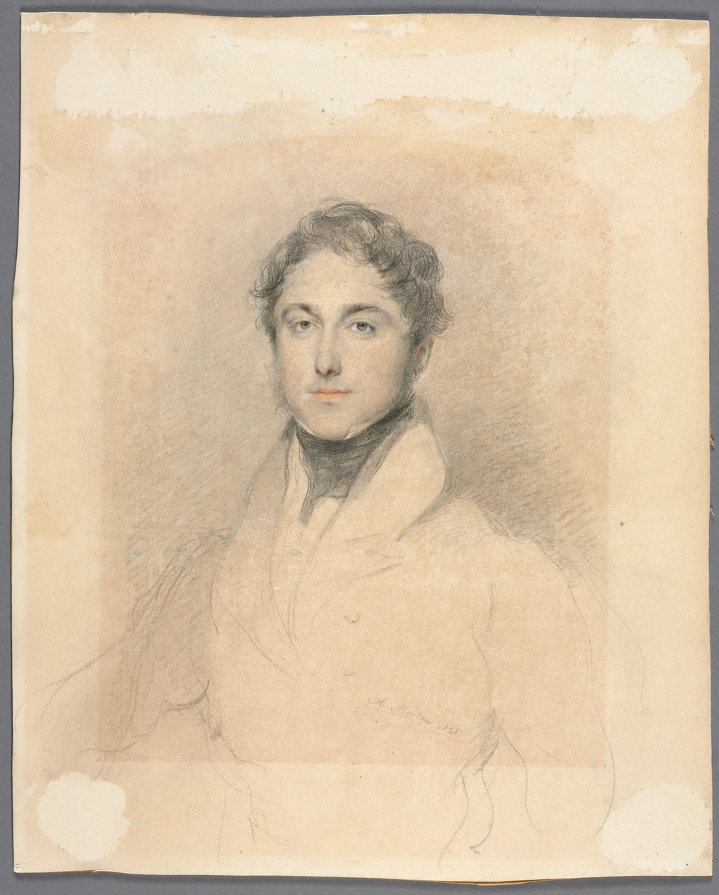 Portrett av en mann, 1828. av Andrew Morton