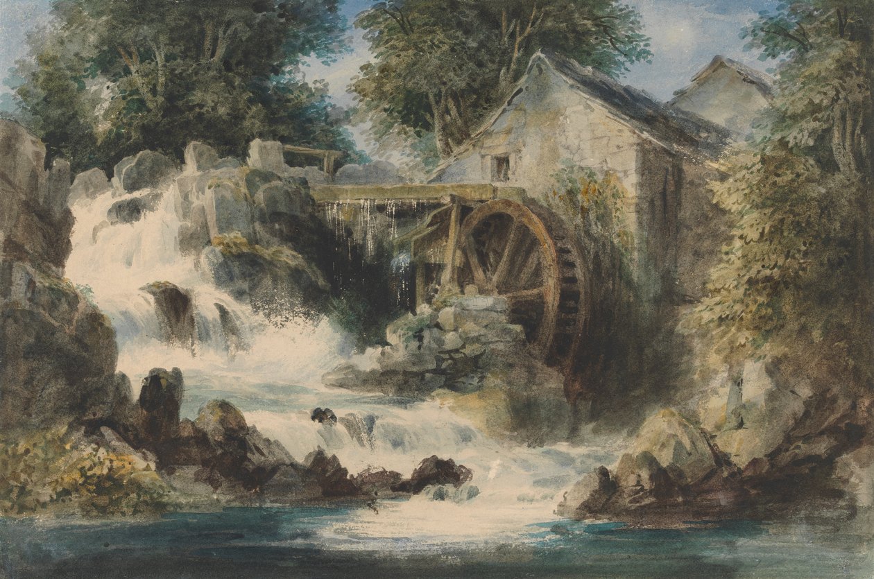 En Overshot Mill av Andrew Nicholl