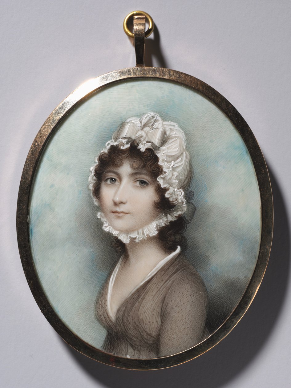 Portrett av en kvinne, slutten av 1790-tallet. av Andrew Plimer