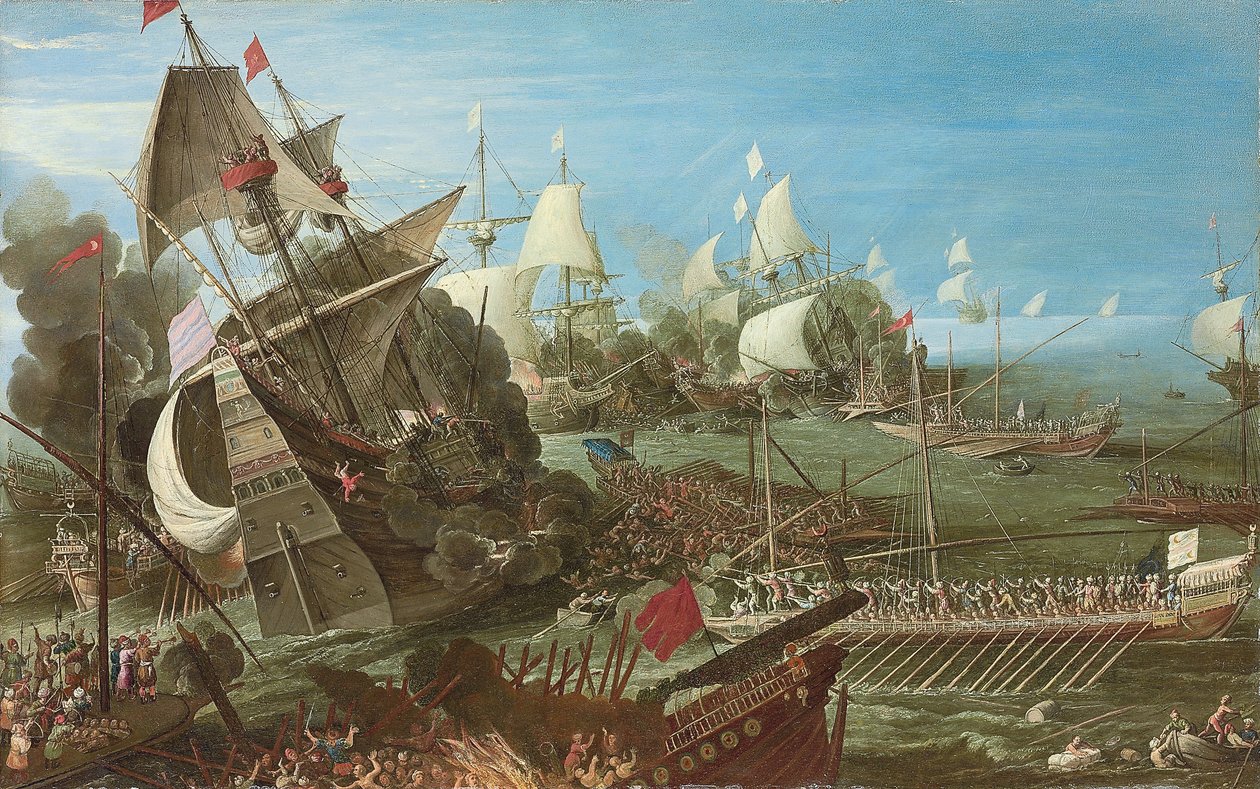 Slaget ved Lepanto, 1622 av Andries van Eertvelt