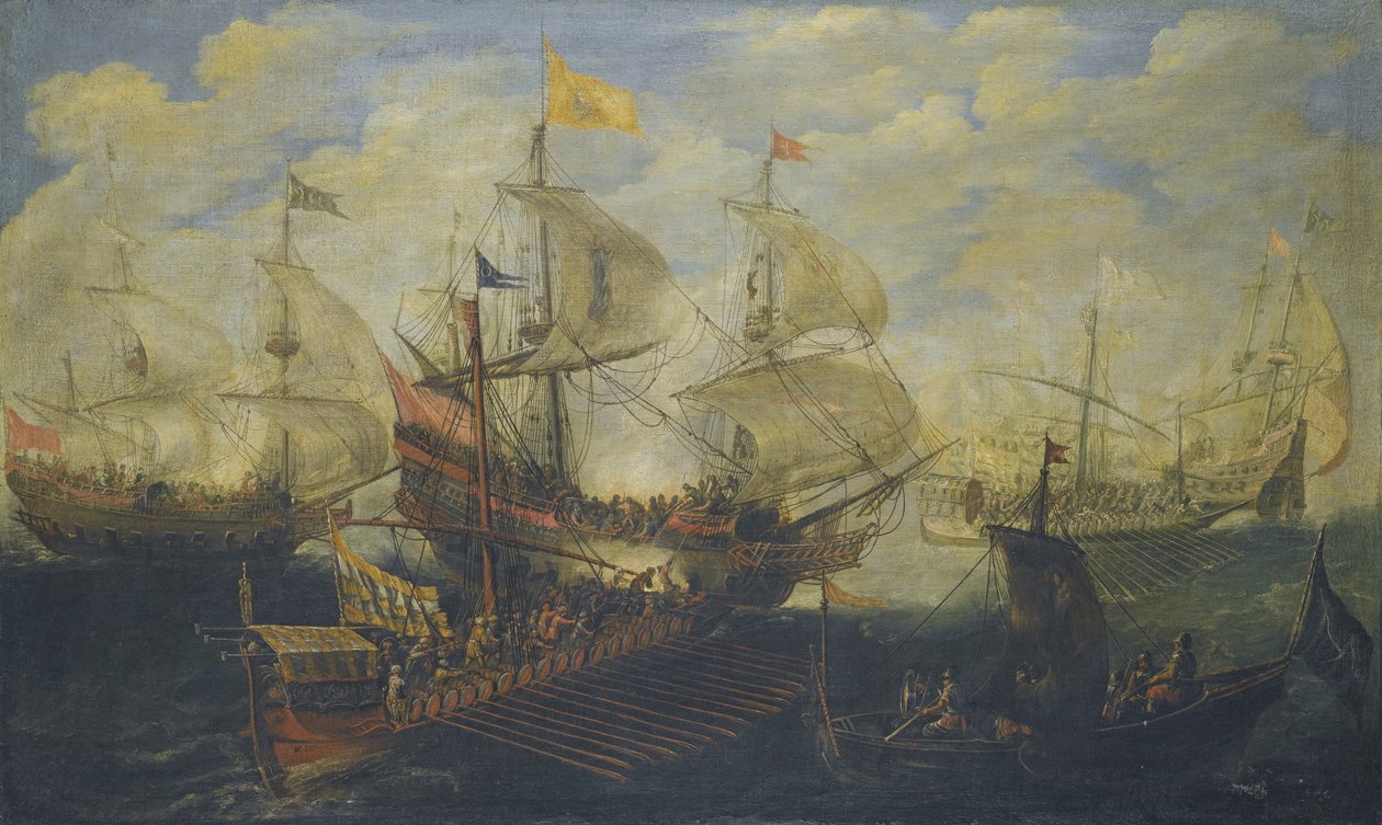 Slaget ved Lepanto 7. oktober 1571 av Andries van Eertvelt