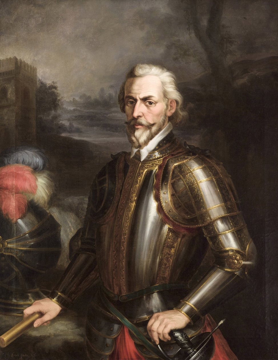 Romantikk : Rodrigo Ponce de Leon (1443-1492), hertug av Cadiz av Cortes y Aguilar, Andres (1812-1879), ca 1856. Olje på lerret av Andrés Cortés y Aguilar