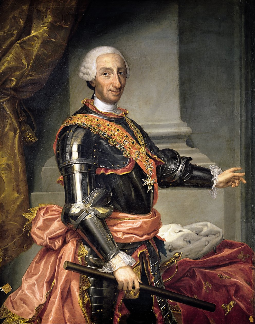 Portrett av Carlos III av Andrés de la Calleja