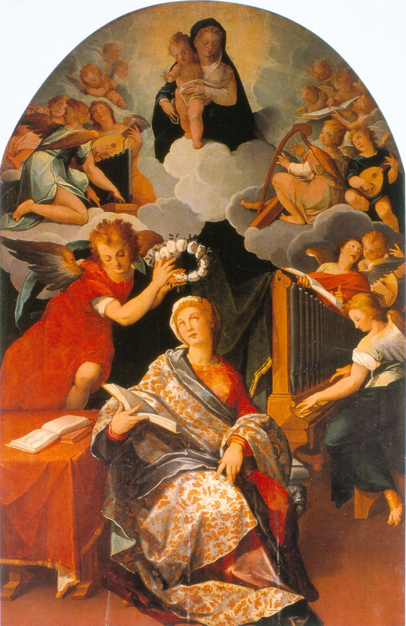 Hellige Cecilia av Andrés de la Concha