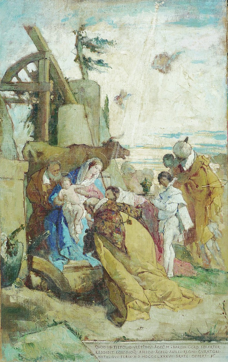 The Adoration of the Magi, av Tiepolo av Angel Maria Barcia de Pavon