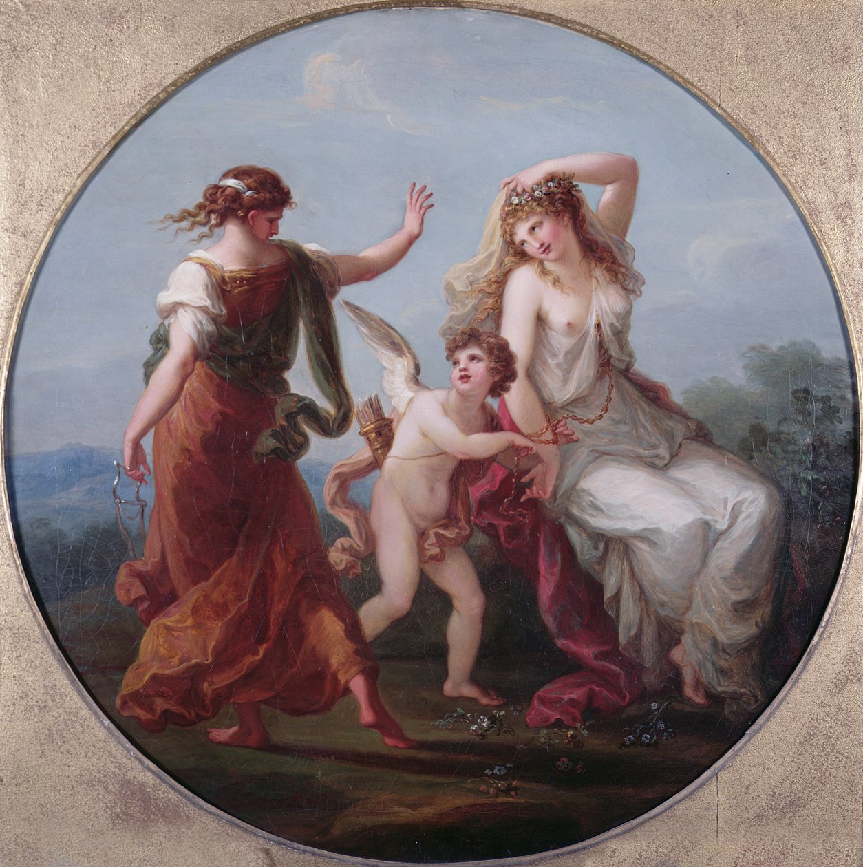 Elsker å erobre Prudence av Angelica Kauffmann