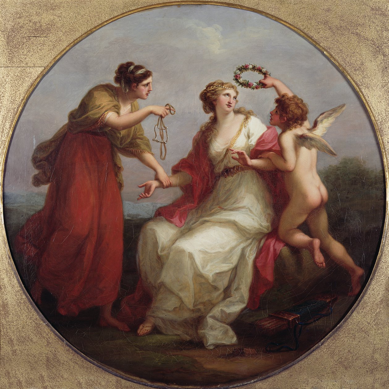 Forsiktighet som motstår kjærlighet av Angelica Kauffmann