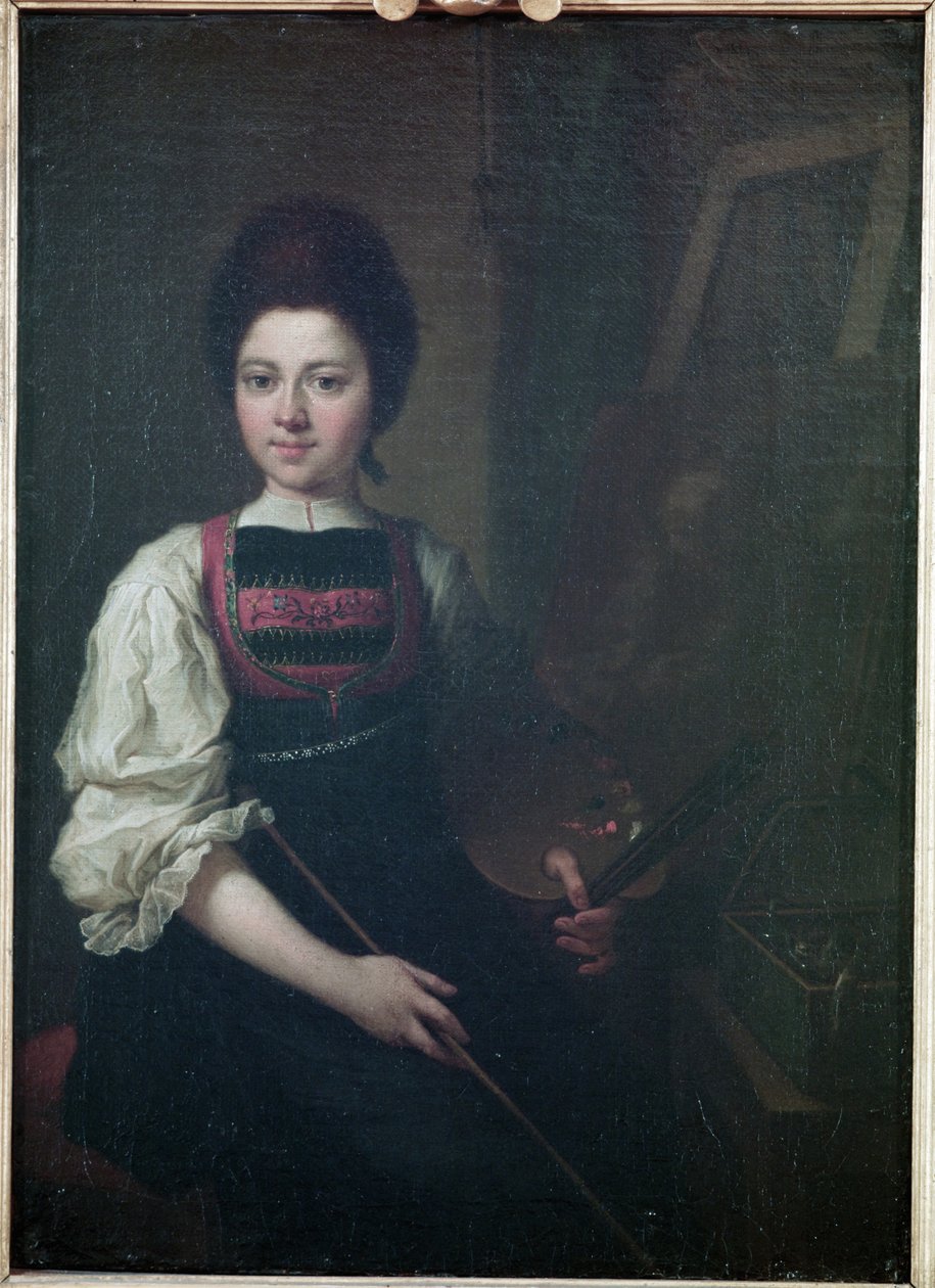 Selvportrett, 1763 av Angelica Kauffmann
