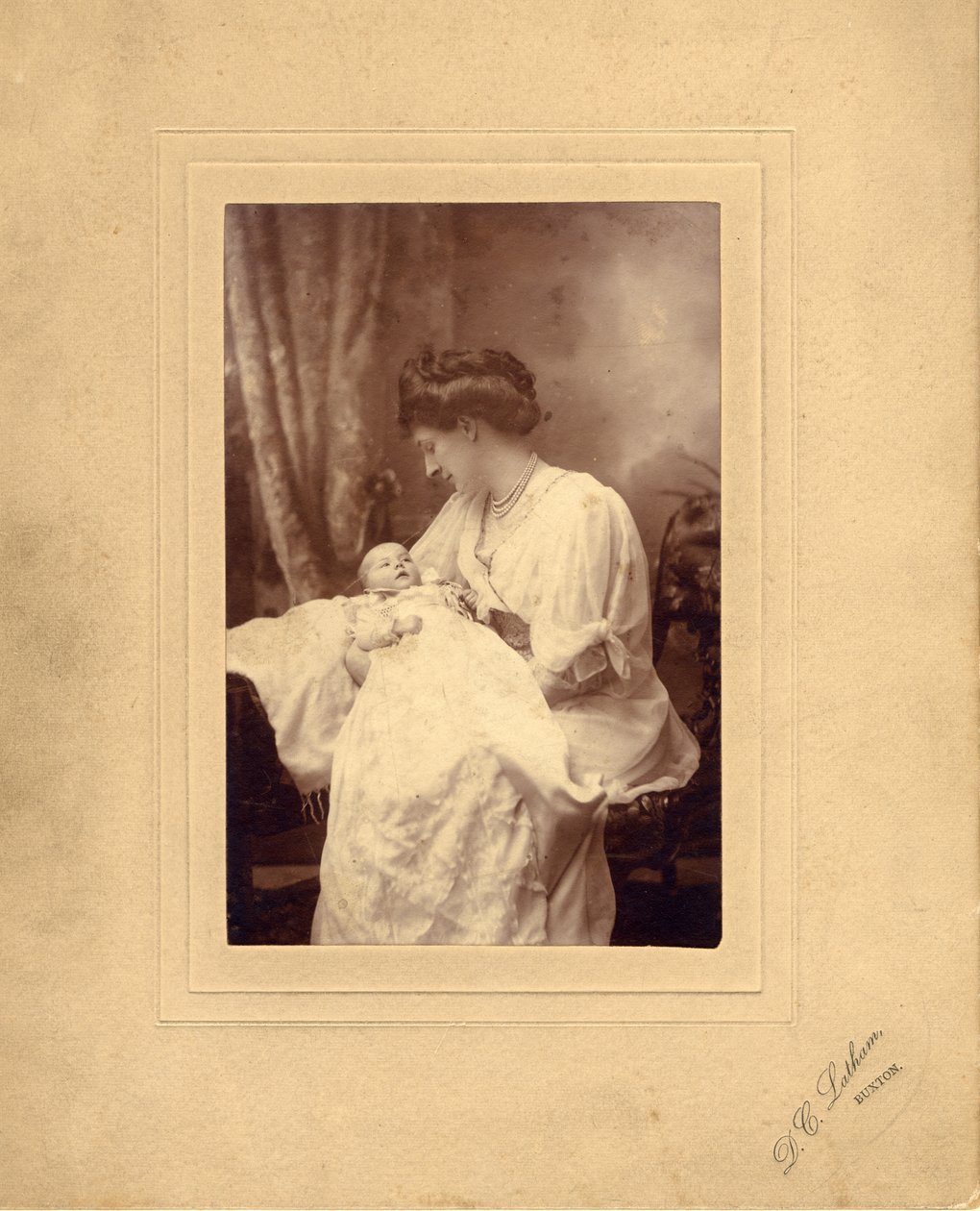 Hertuginne Evelyn Cavendish med datteren Lady Anne av Thomas Kelly