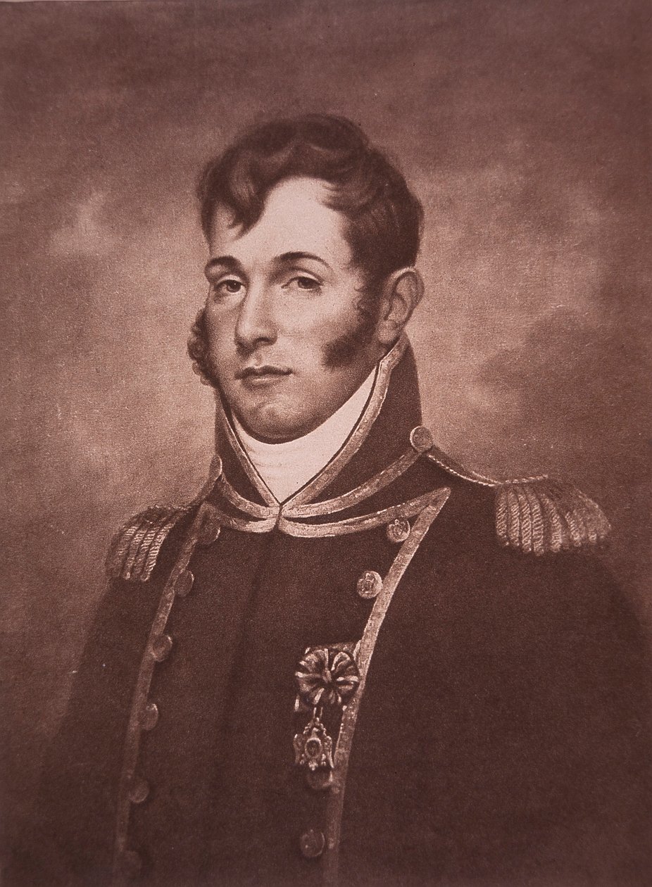 Oliver Hazard Perry (litho) av Thomas Kelly