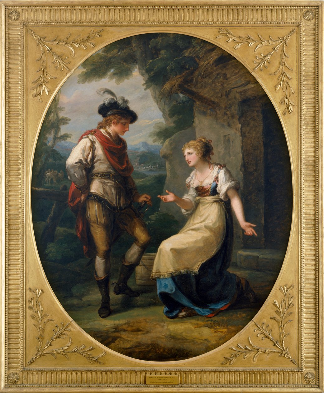 Gualtherius og Griselda (olje på lerret) av Angelica Kauffman