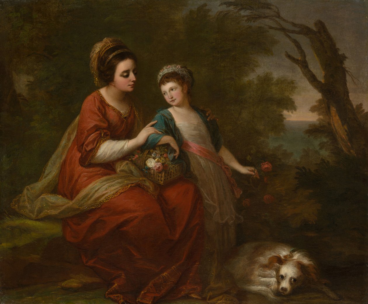 Mrs. Hugh Morgan og hennes datter, ca. 1771. av Angelica Kauffman