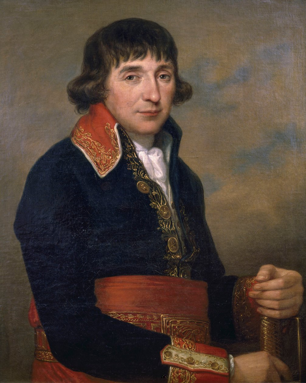 Portrett av Augustin de Lespinasse (1737-1816), fransk general av Angelica Kauffman