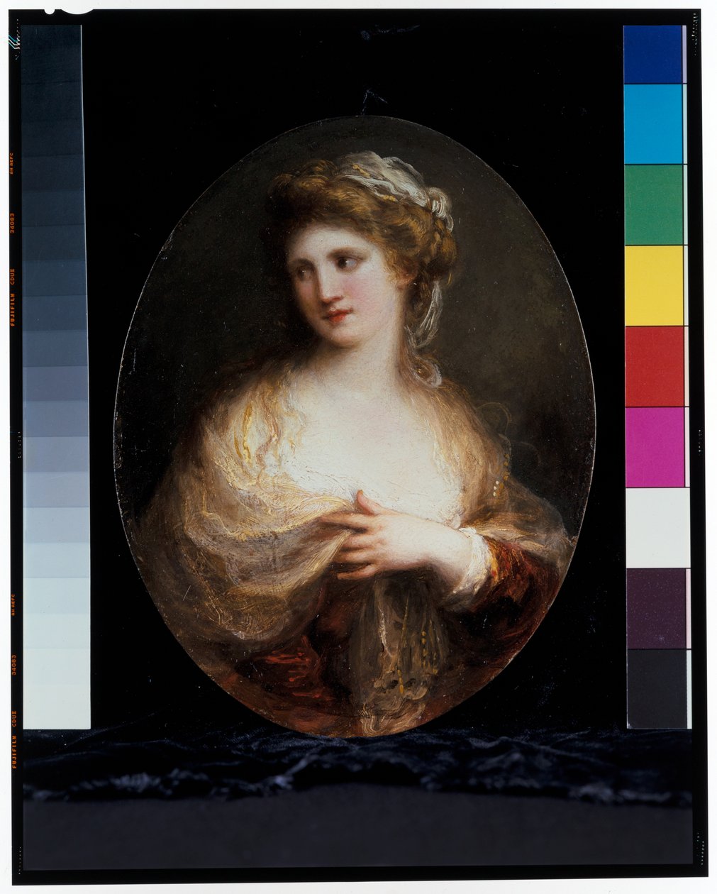 Portrett av en dame i et gult sjal av Angelica Kauffman