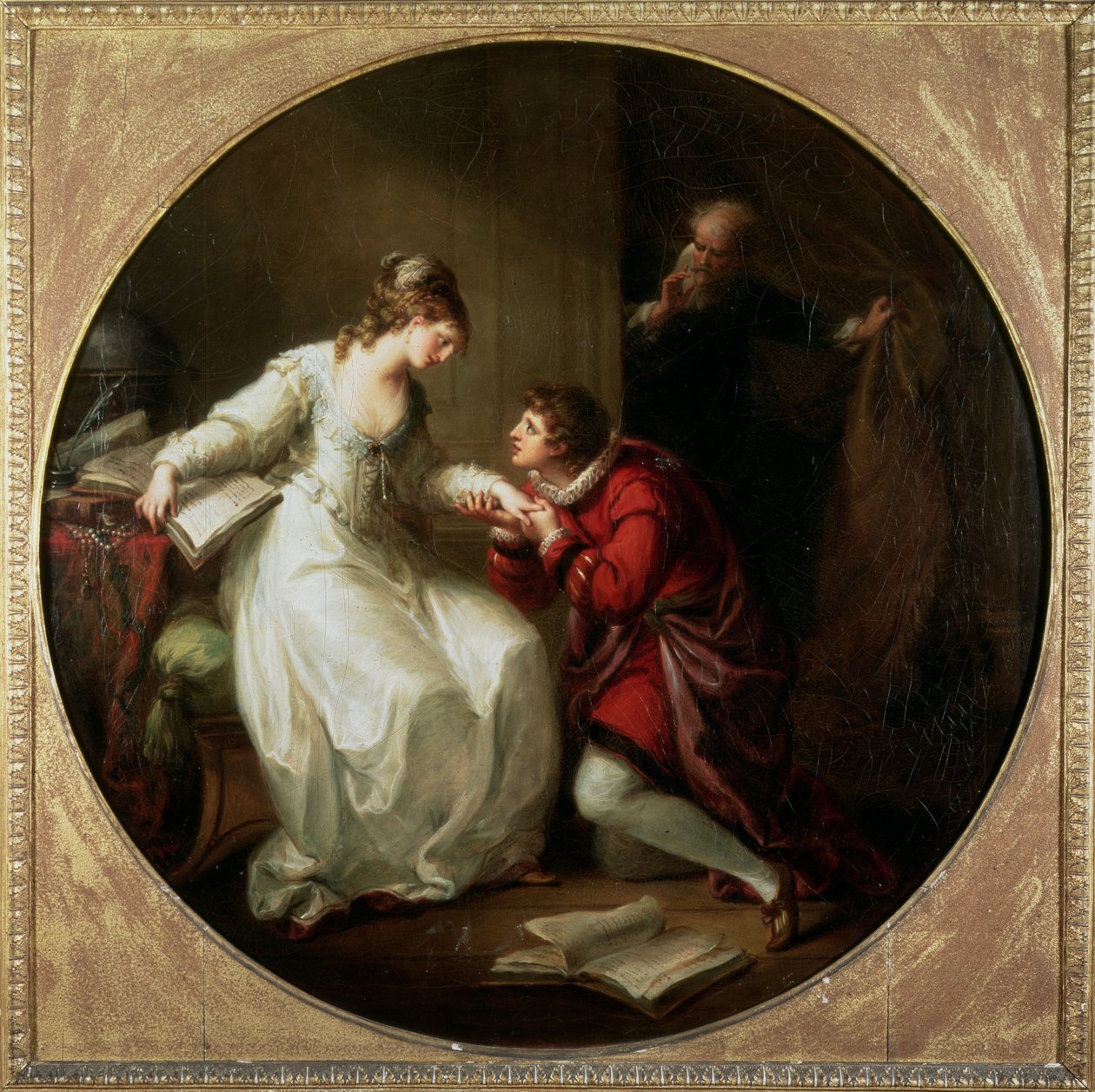 Abelard ber om hånden til Heloise av Angelica Kauffmann