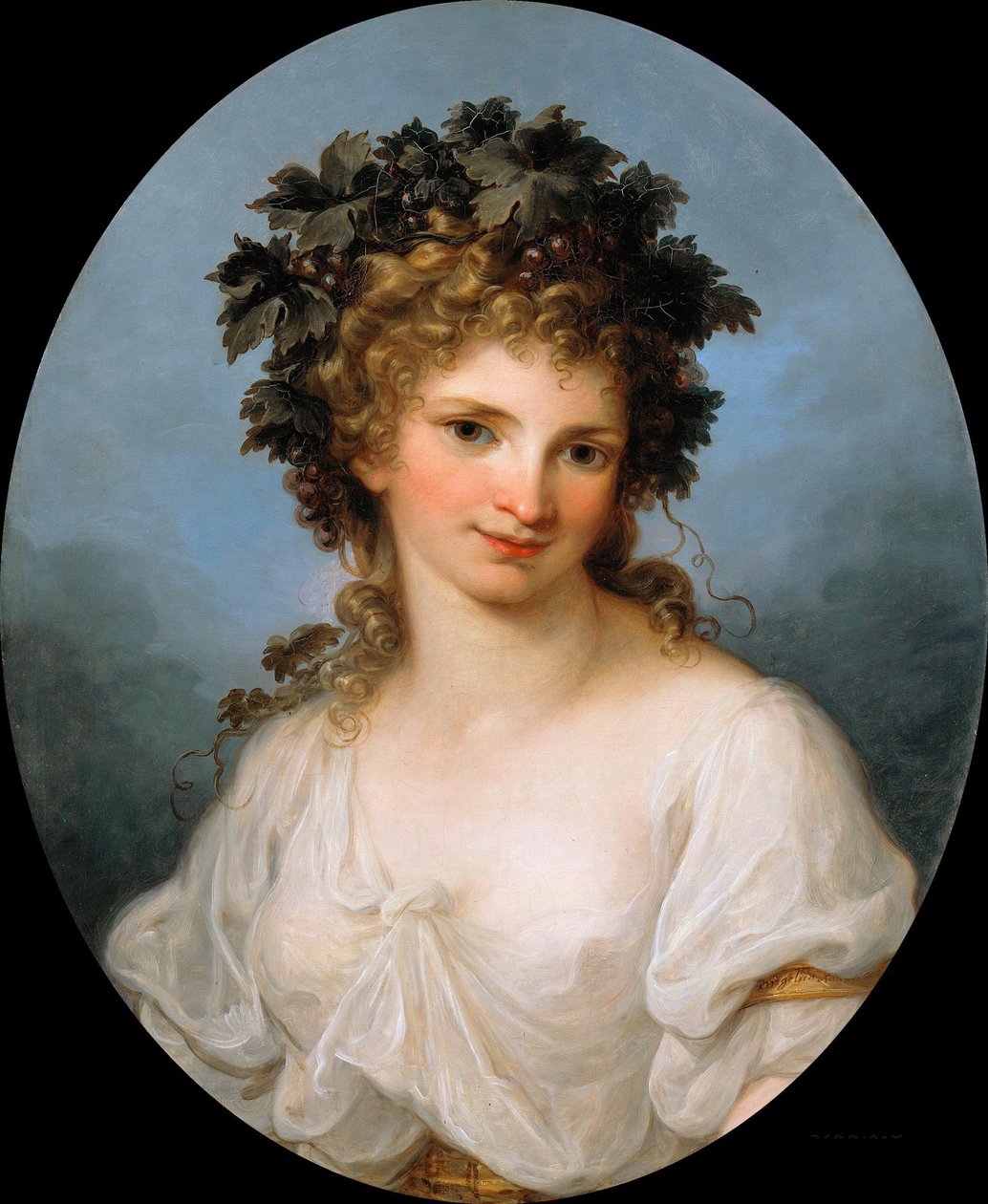 ""Autoportrait en bacchante"" (Selvportrett som Bacchante) Peinture d