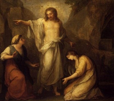 Kristus viser seg for Marta og Maria Magdalena av Angelica Kauffmann