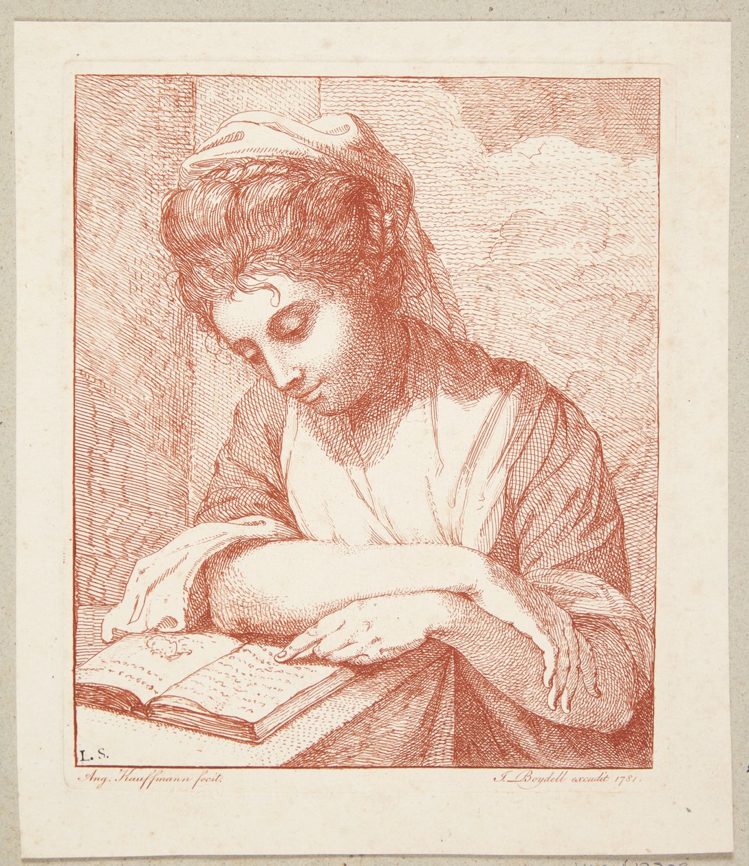 Lesejenta av Angelica Kauffmann