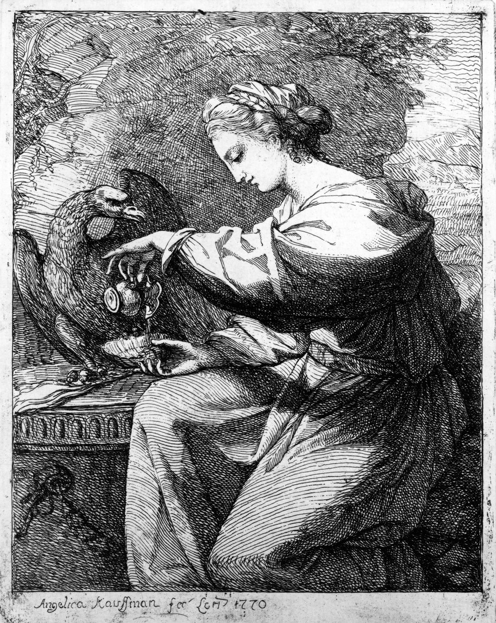 Hebe, 1770 av Angelica Kauffmann