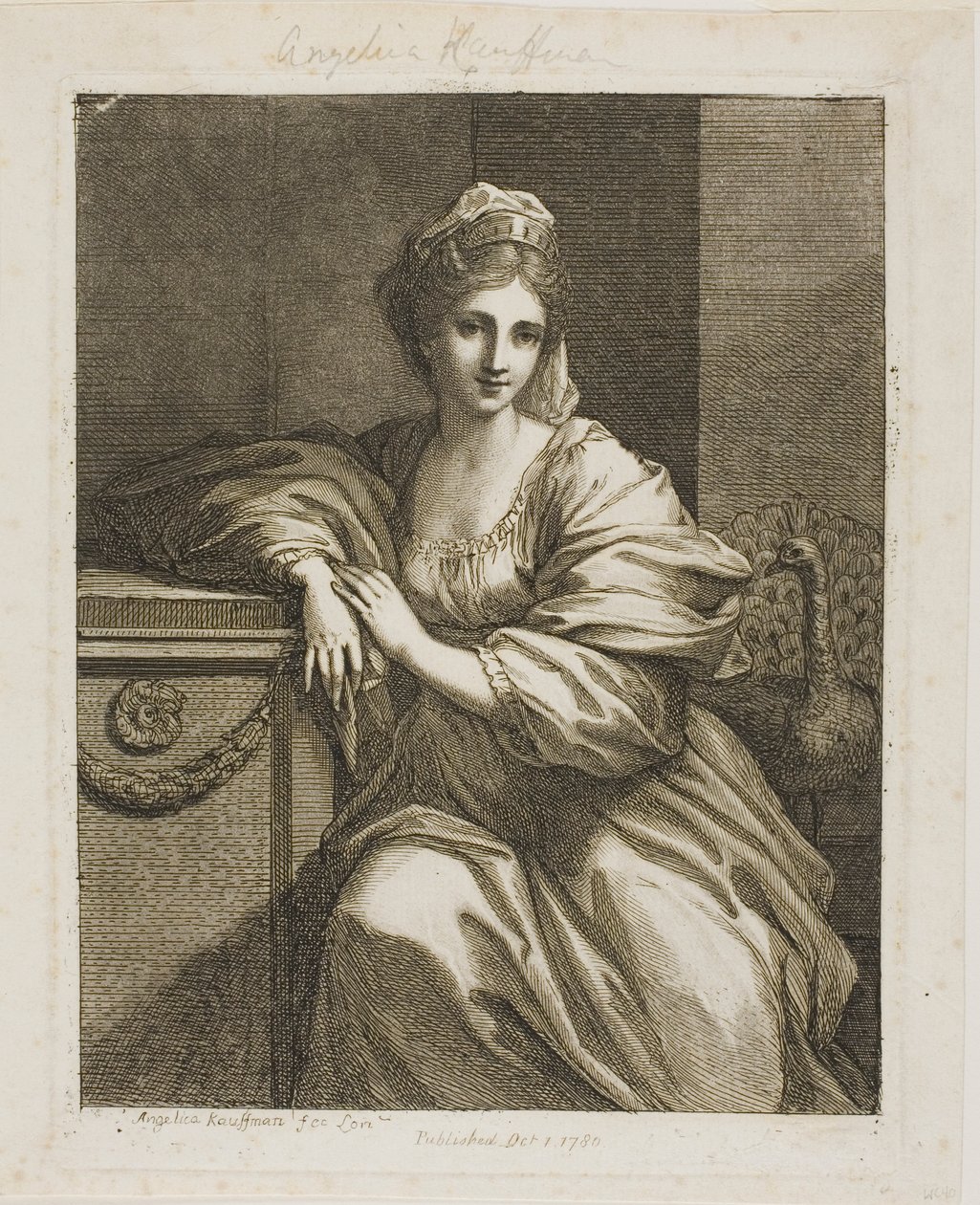 Juno og påfuglen av Angelica Kauffmann