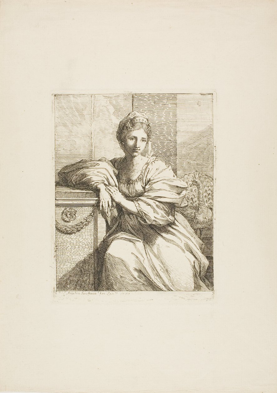 Juno og påfuglen av Angelica Kauffmann