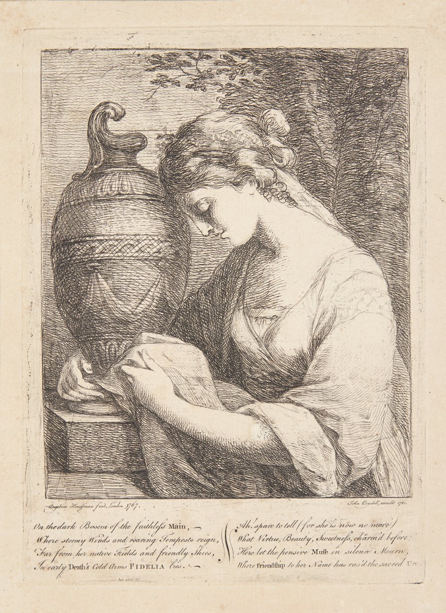 Kvinnen ved urnen av Angelica Kauffmann