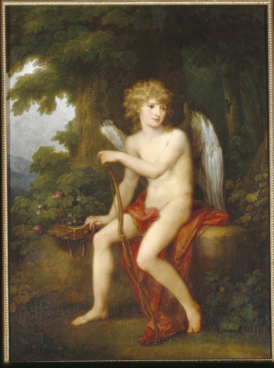 Grev Henryk Lubomirski (1777-1850) som Amor - Maleri av Angelika Kauffmann (1741-1807), olje på lerret av Angelica Kauffmann
