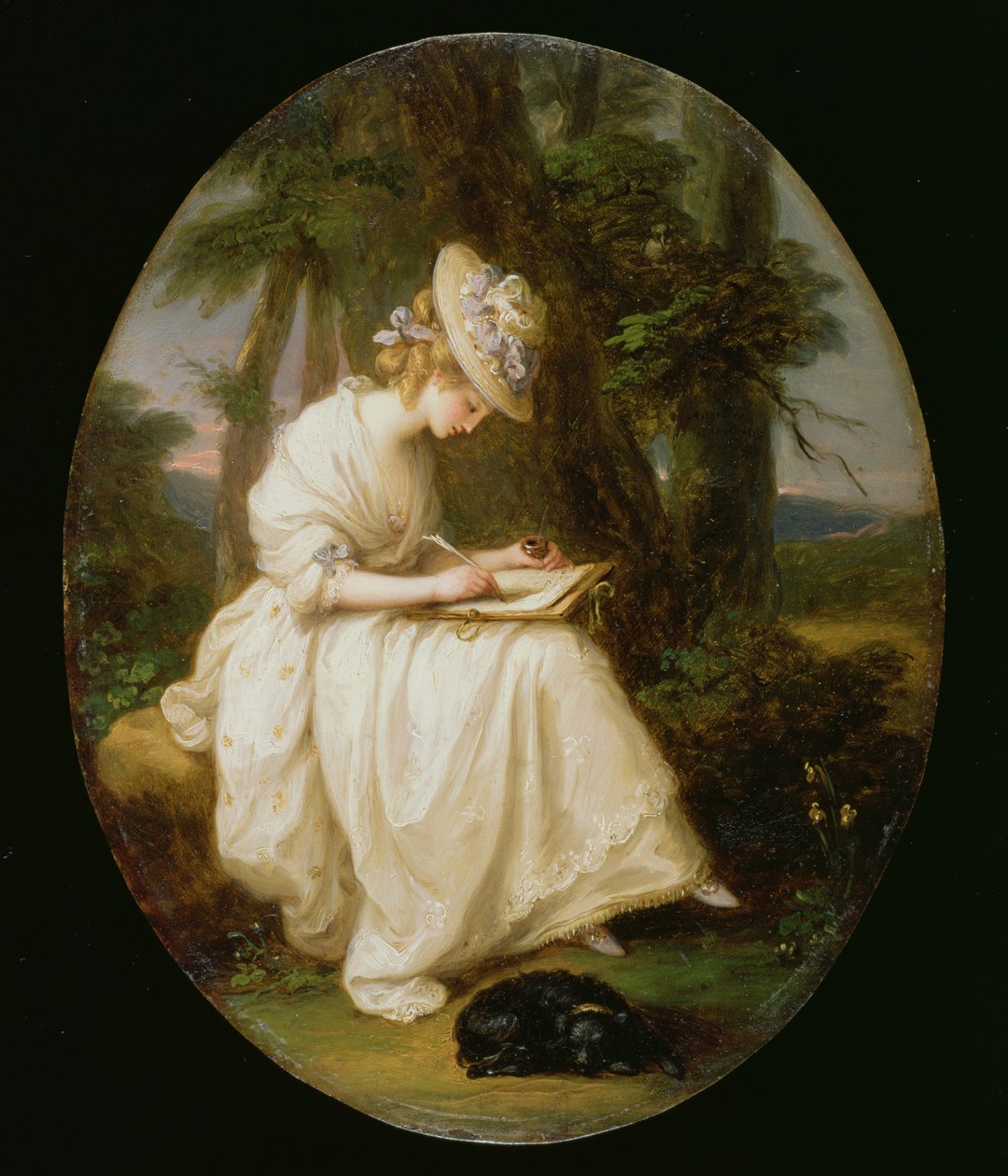 Louisa Hammond (olje på kobber) av Angelica Kauffmann