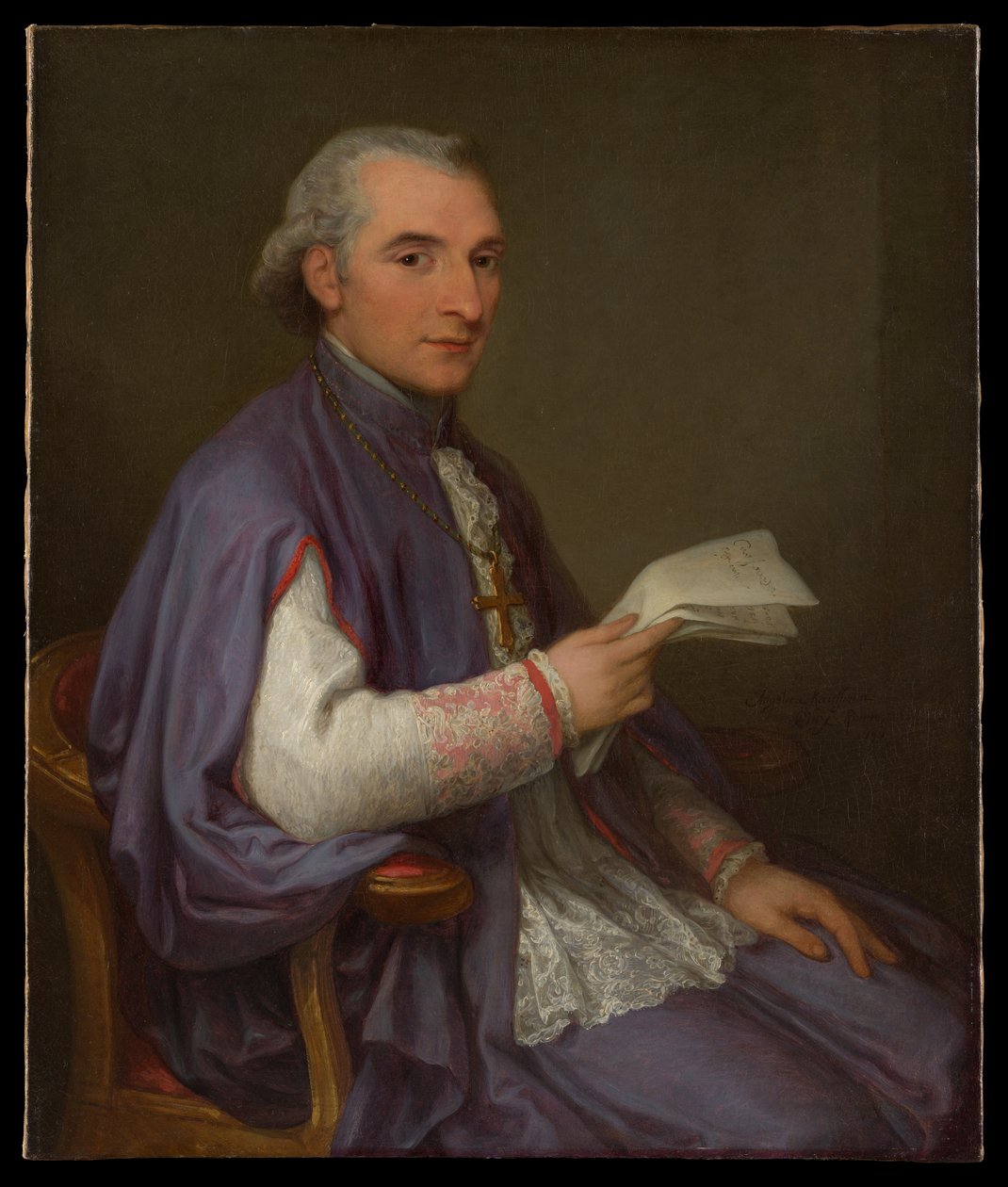 Monsignore Giuseppe Spina (1756-1828) av Angelica Kauffmann